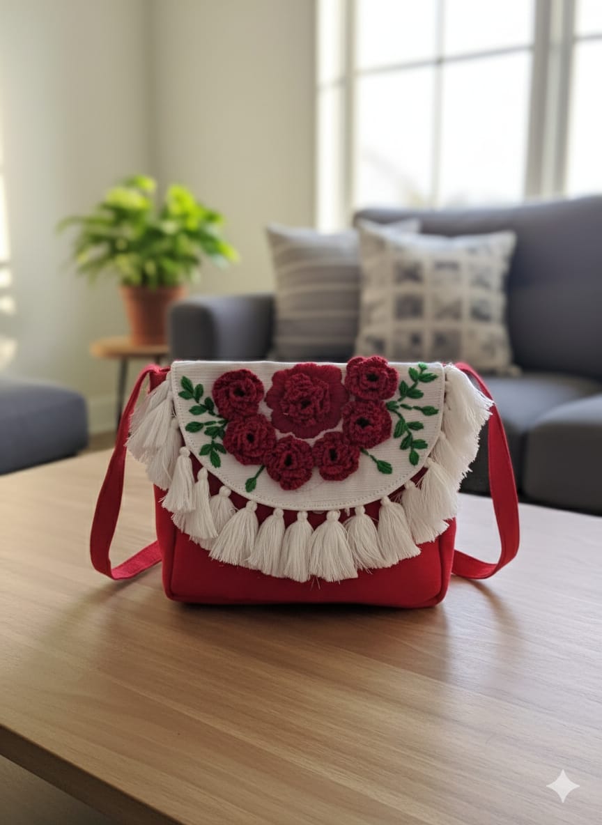 সুপার - স্টাইলিশ ট্যাসেল ডিজাইন - ক্রসবডি ব্যাগ - Image 3