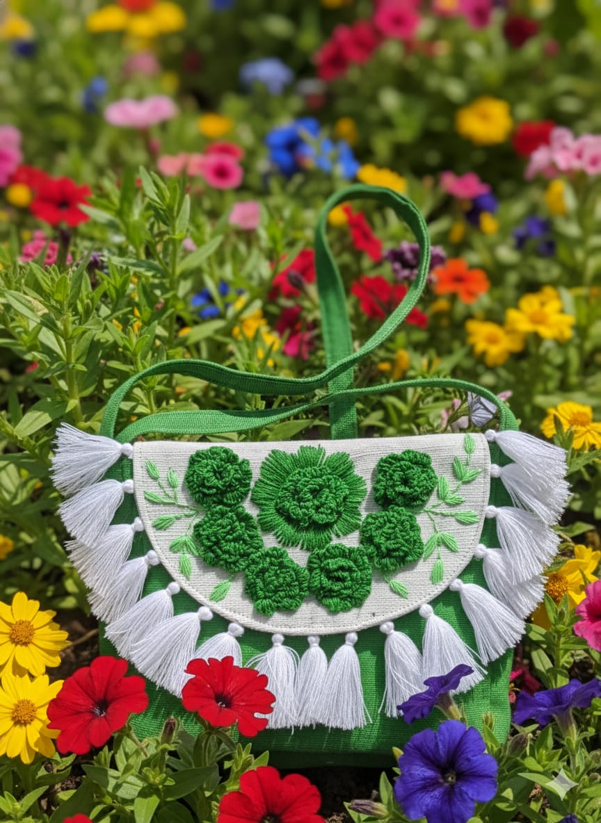 সুপার - স্টাইলিশ ট্যাসেল ডিজাইন - ক্রসবডি ব্যাগ - Image 6