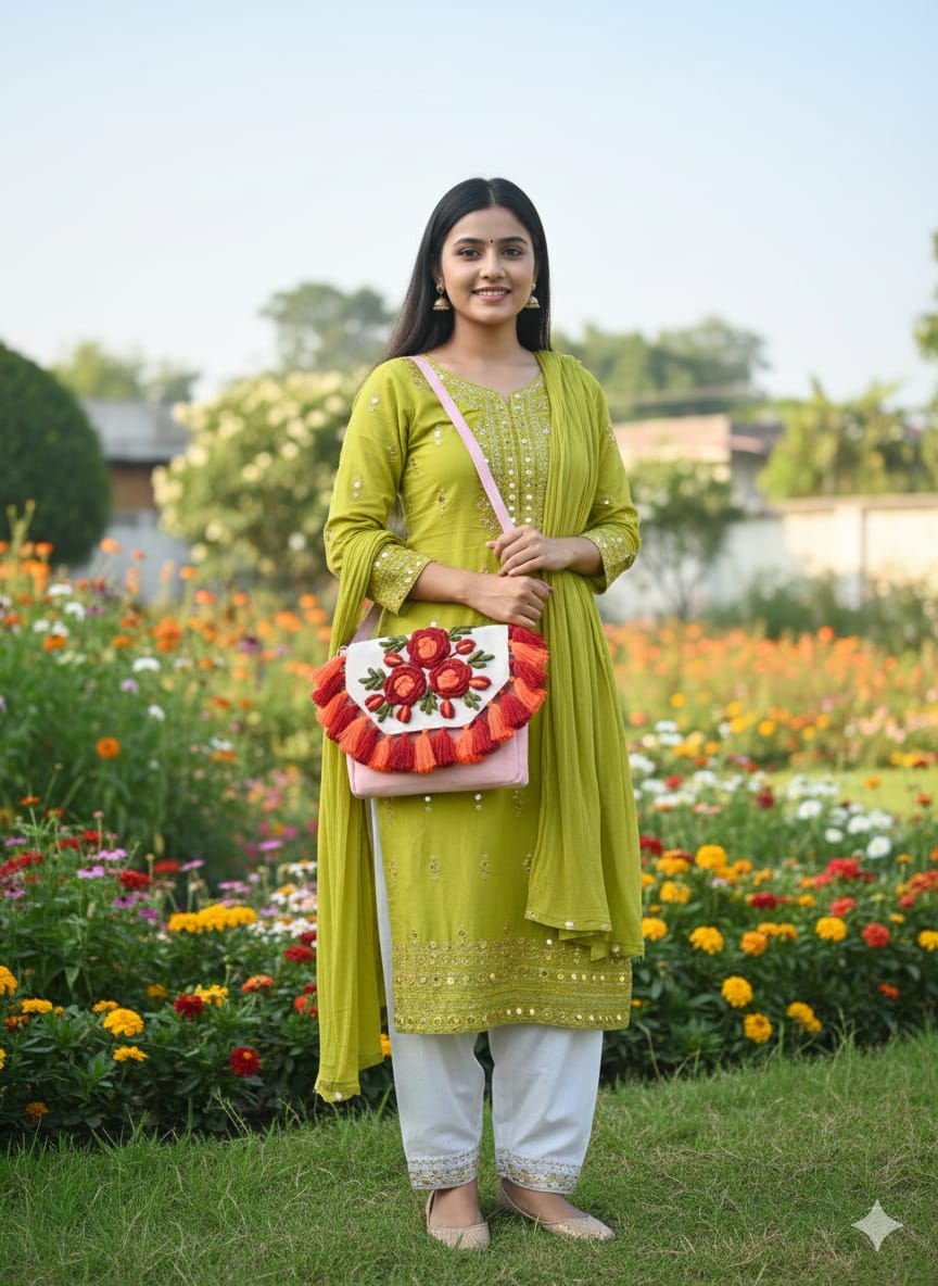 সুপার - স্টাইলিশ ট্যাসেল ডিজাইন - ক্রসবডি ব্যাগ - Image 5